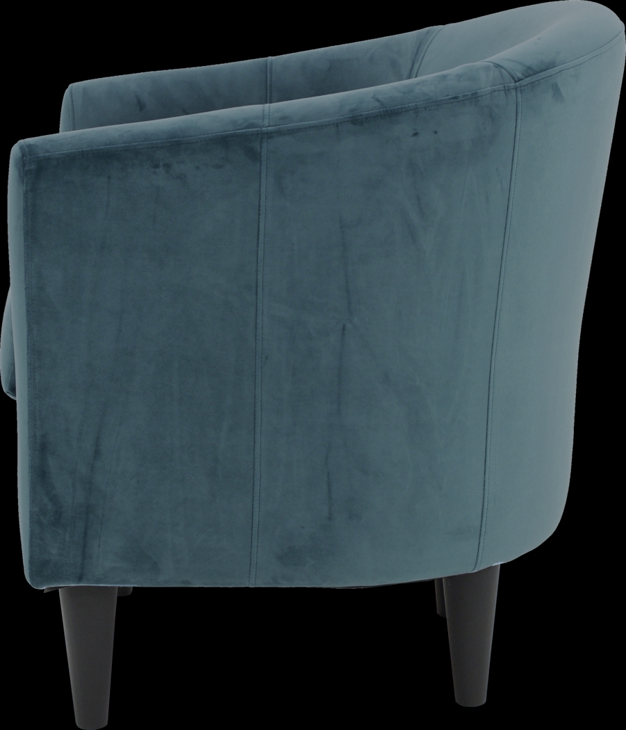 Lughala Teal Accent Chair - Thumbnail - Image 5