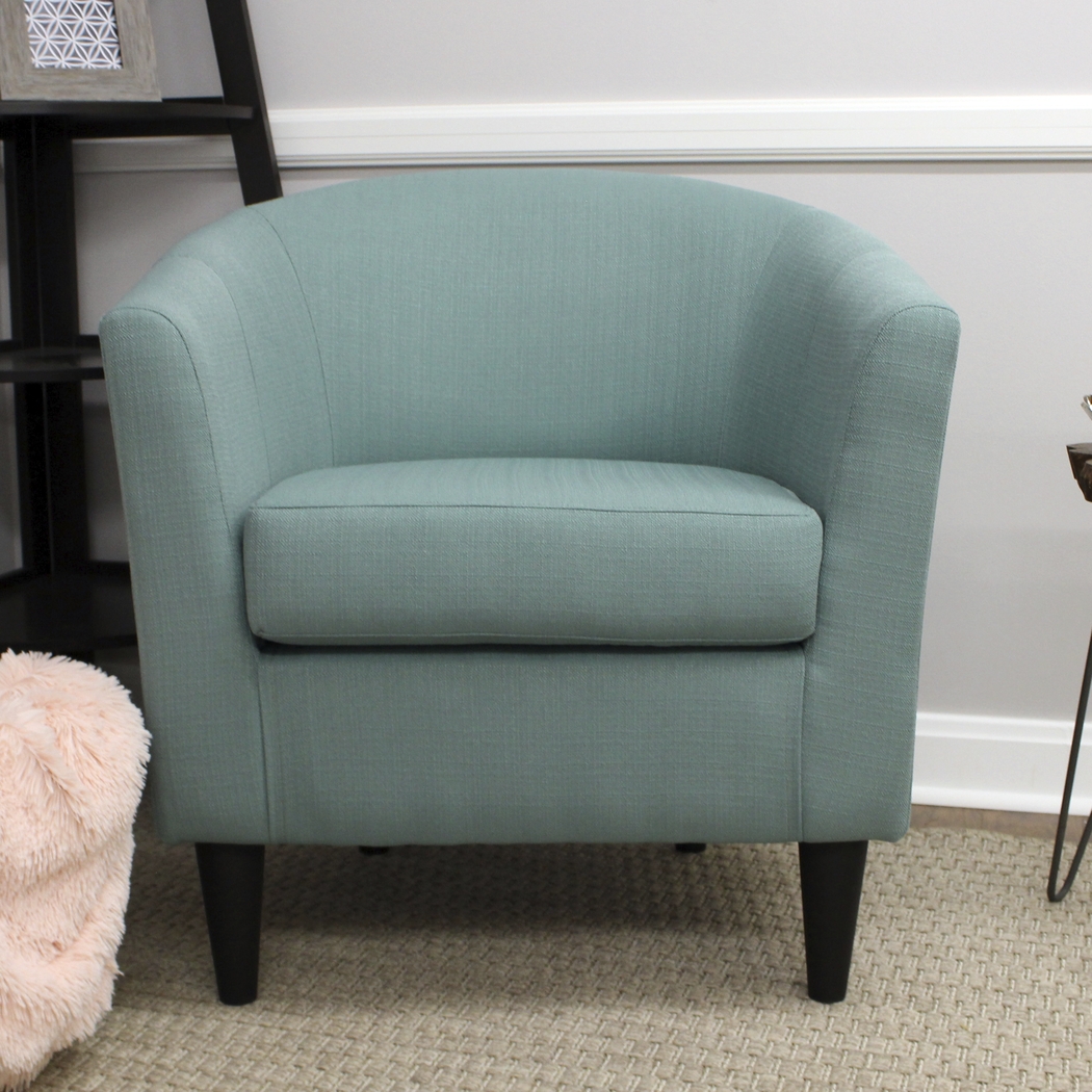 Lughala Light Blue Accent Chair - Thumbnail - Image 2