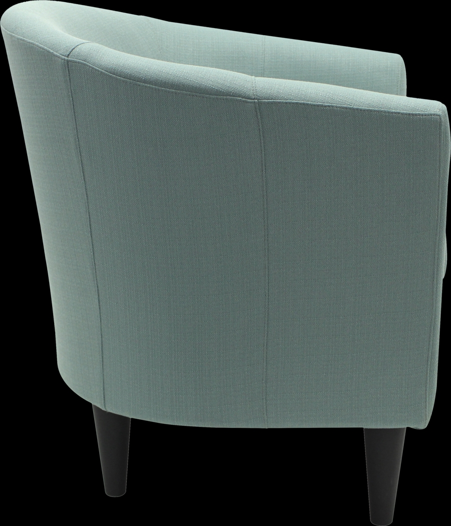 Lughala Light Blue Accent Chair - Thumbnail - Image 4