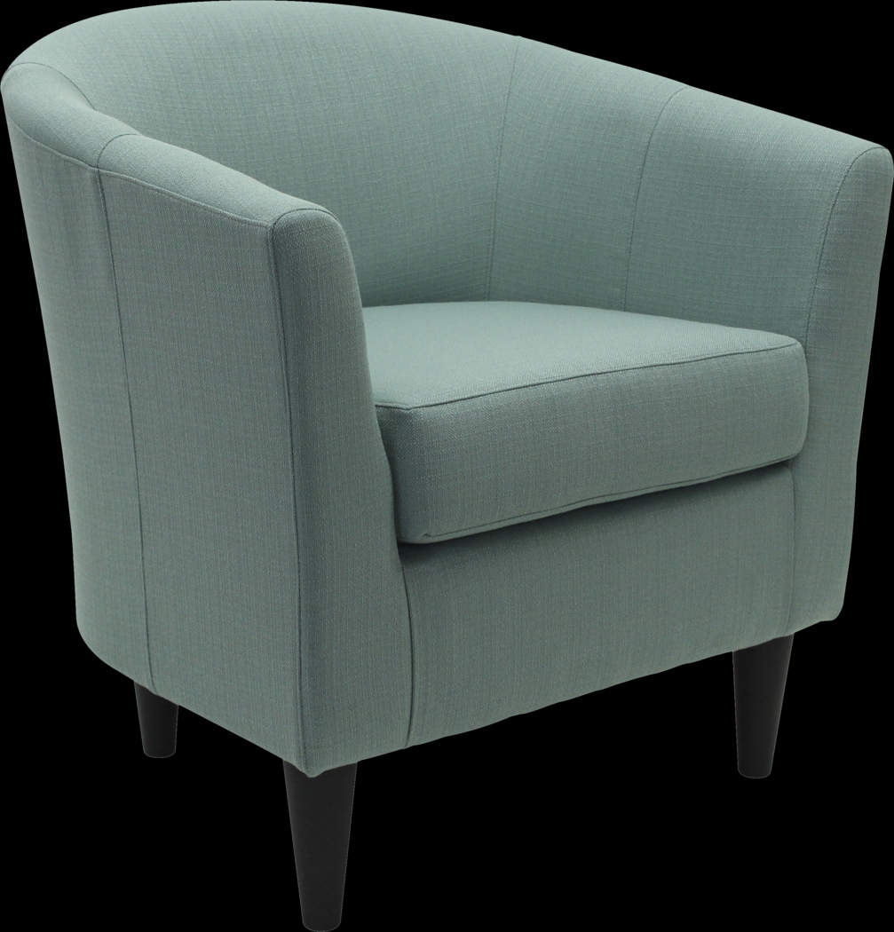 Lughala Light Blue Accent Chair - Thumbnail - Image 1