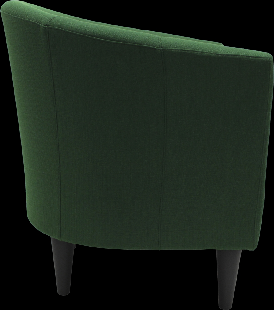 Lughala Green Accent Chair - Thumbnail - Image 4