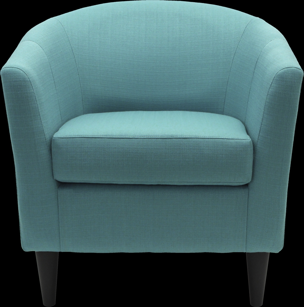 Lughala Dark Teal Accent Chair - Thumbnail - Image 3