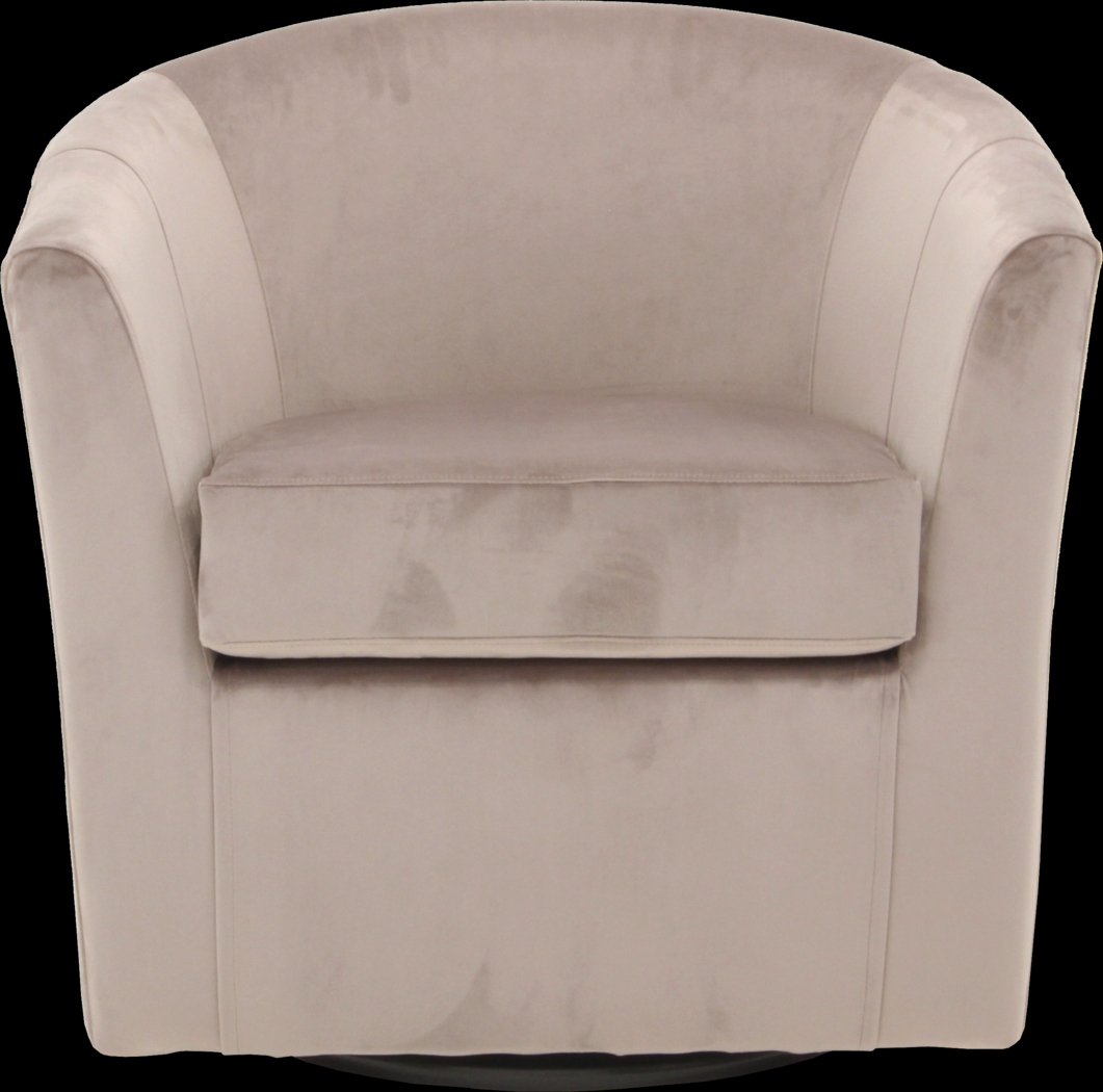 Lughala I Rose Swivel Accent Chair - Thumbnail - Image 2