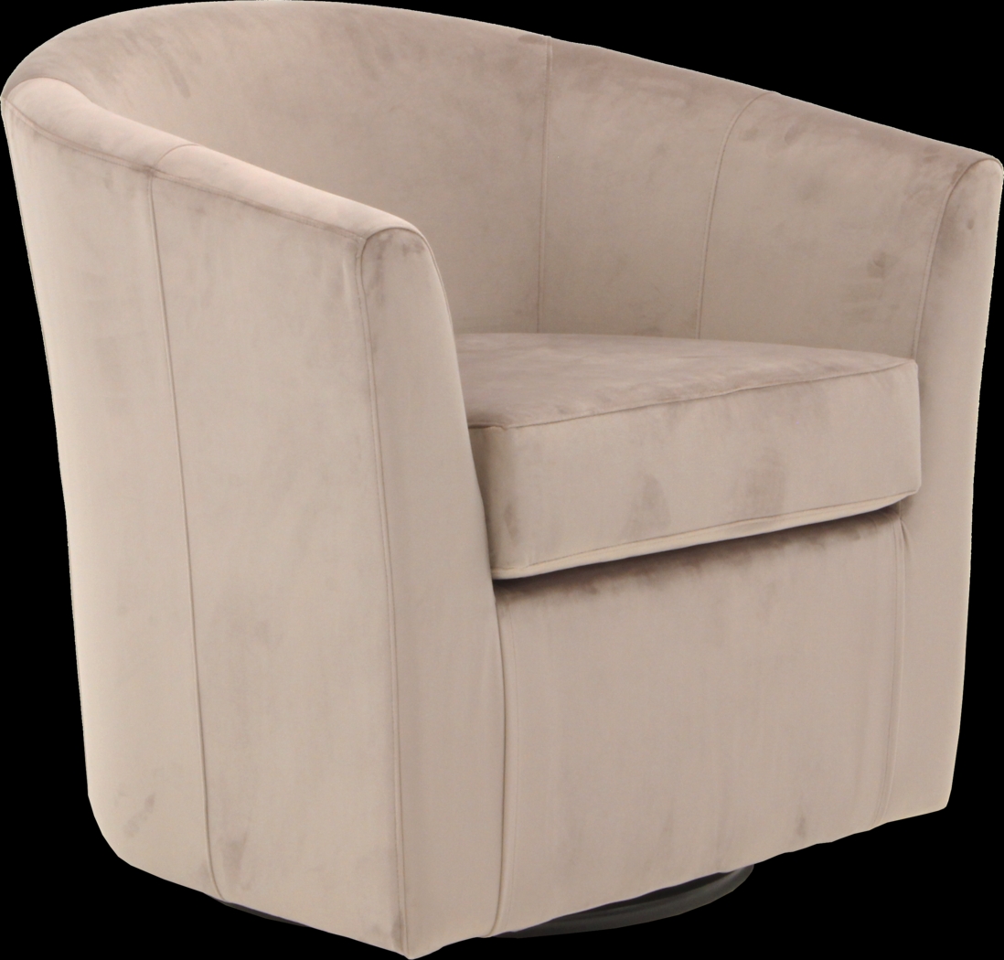 Lughala I Rose Swivel Accent Chair - Thumbnail - Image 1