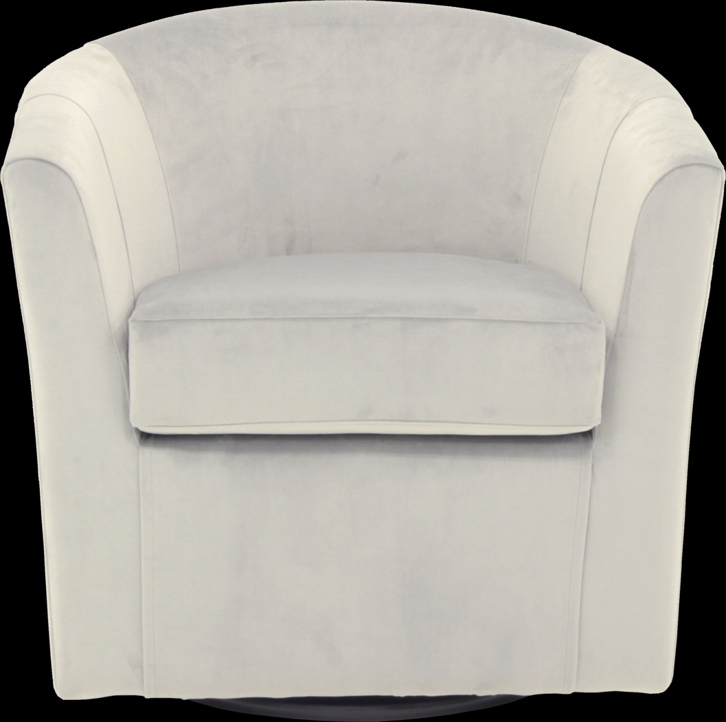 Lughala I Pewter Swivel Accent Chair - Thumbnail - Image 2