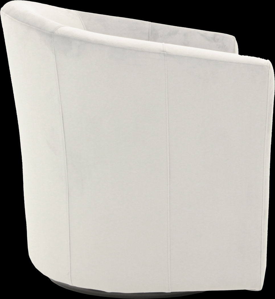 Lughala I Pewter Swivel Accent Chair - Thumbnail - Image 3