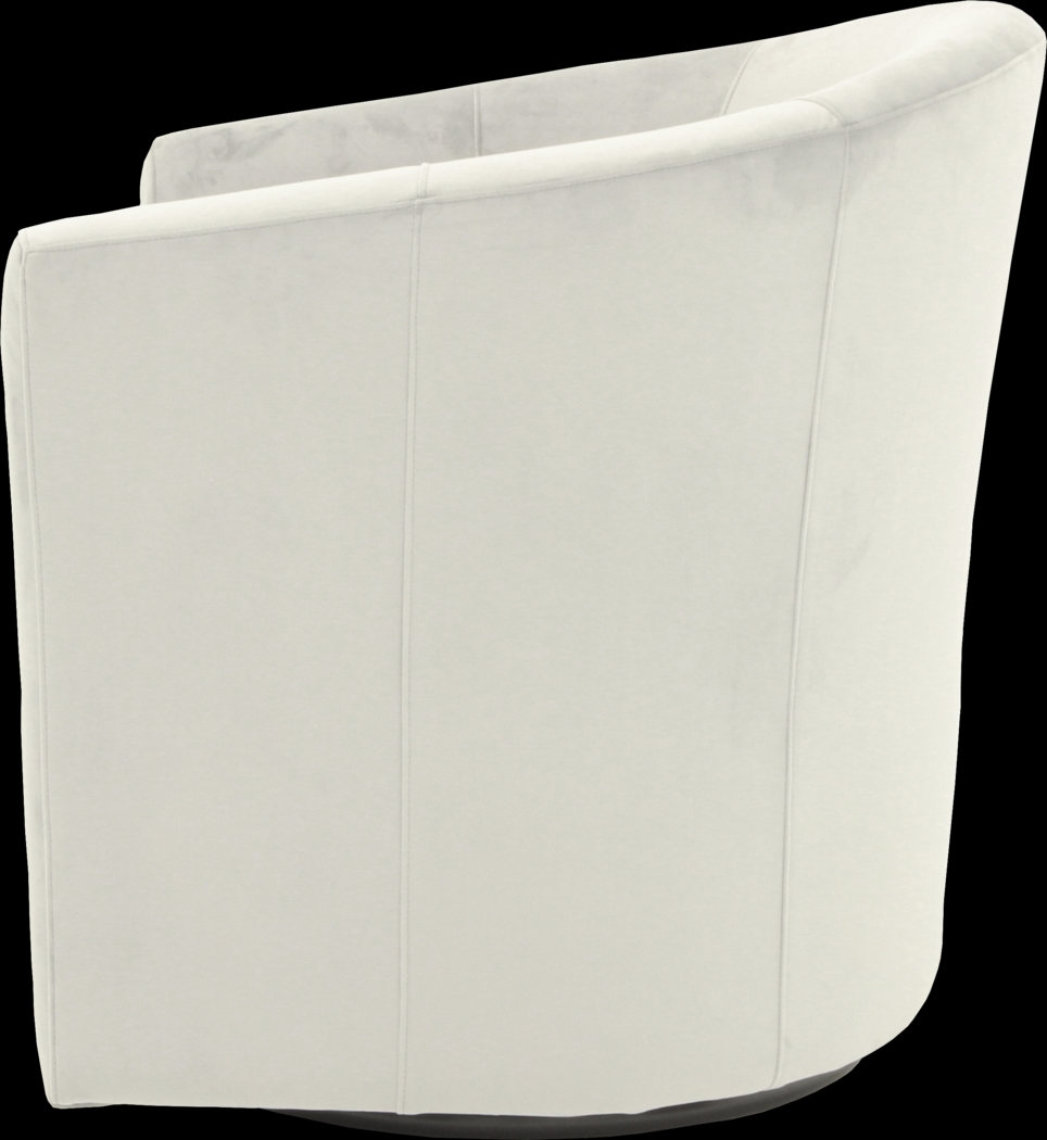 Lughala I Pewter Swivel Accent Chair - Thumbnail - Image 5