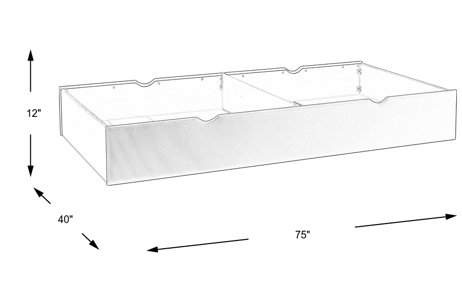 Dimension Image. Please refer to the Dimension Tab on this page for dimension details.