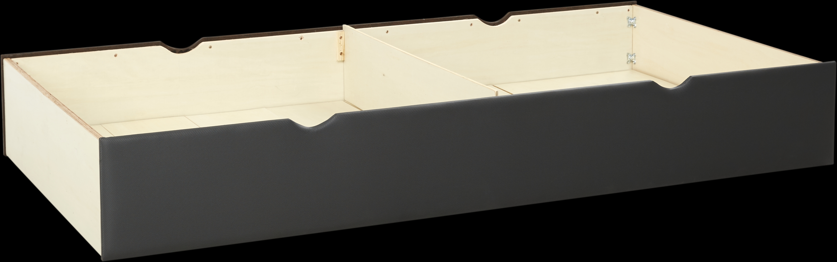 Lugo Black Twin Storage Trundle - Thumbnail - Image 1