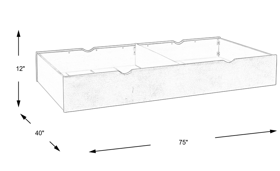 Dimension Image. Please refer to the Dimension Tab on this page for dimension details.