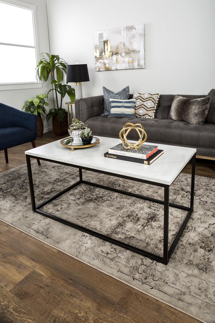 Luisant White Cocktail Table - Thumbnail - Image 2