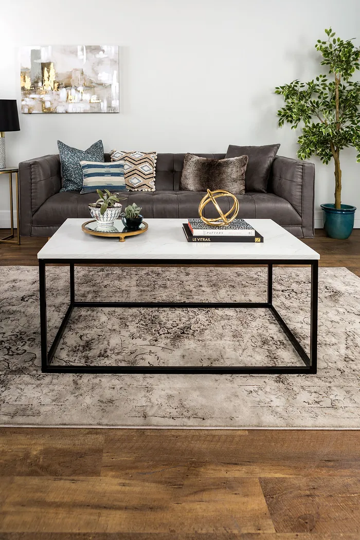 Luisant White Cocktail Table - Image 5