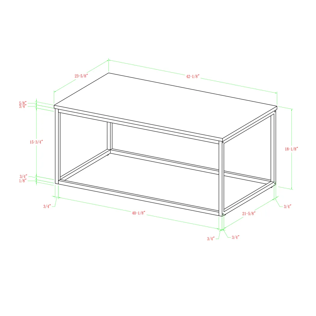 Luisant White Cocktail Table - Image 7