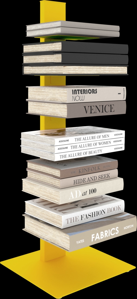 Lukens I Yellow Bookcase Tower - Thumbnail - Image 3