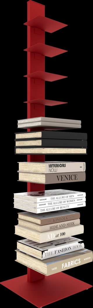 Lukens II Red Bookcase Tower - Thumbnail - Image 2