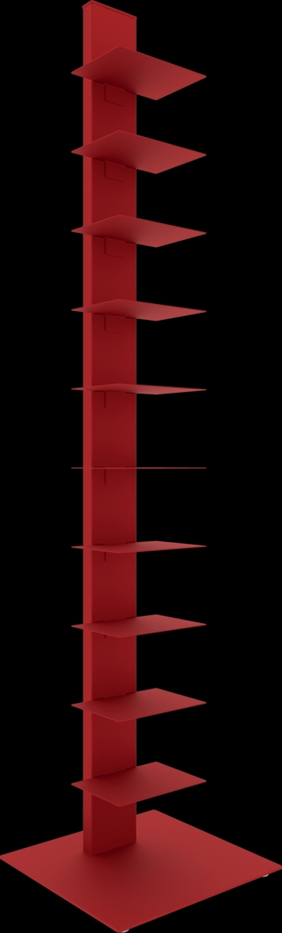Lukens II Red Bookcase Tower - Thumbnail - Image 1