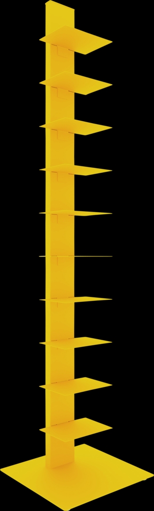 Lukens II Yellow Bookcase Tower - Thumbnail - Image 2