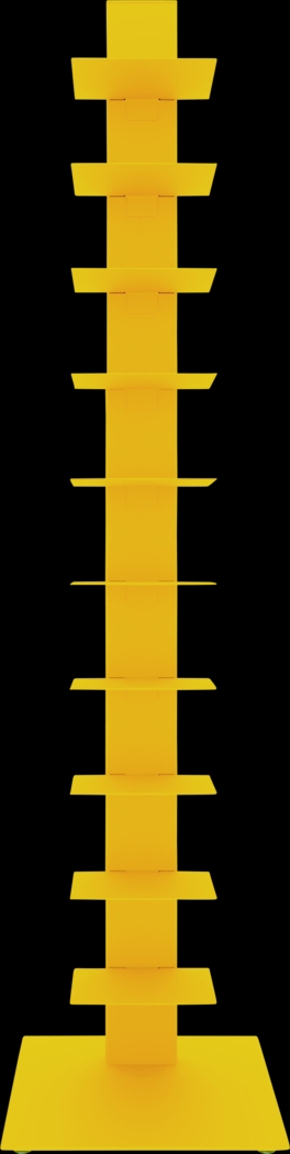 Lukens II Yellow Bookcase Tower - Thumbnail - Image 1