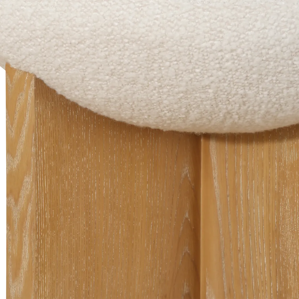 Luki White Accent Stool - Thumbnail - Image 4