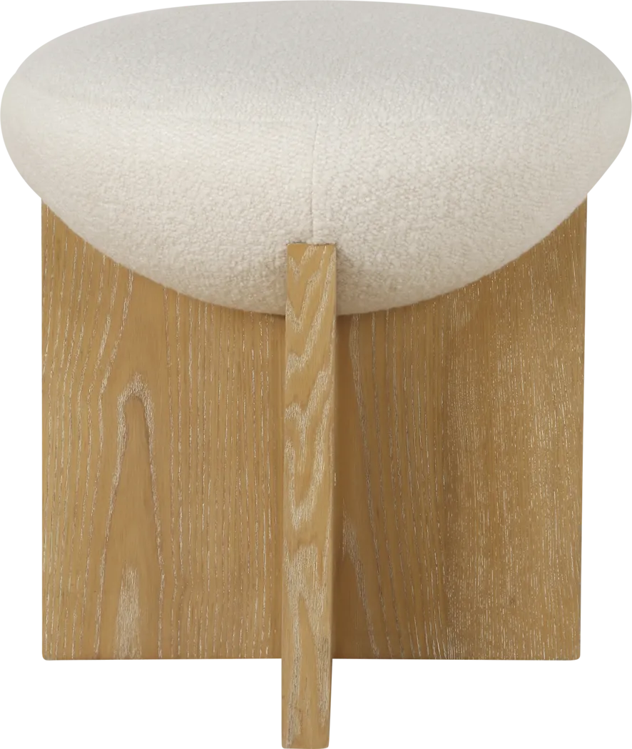 Luki White Accent Stool - Thumbnail - Image 5
