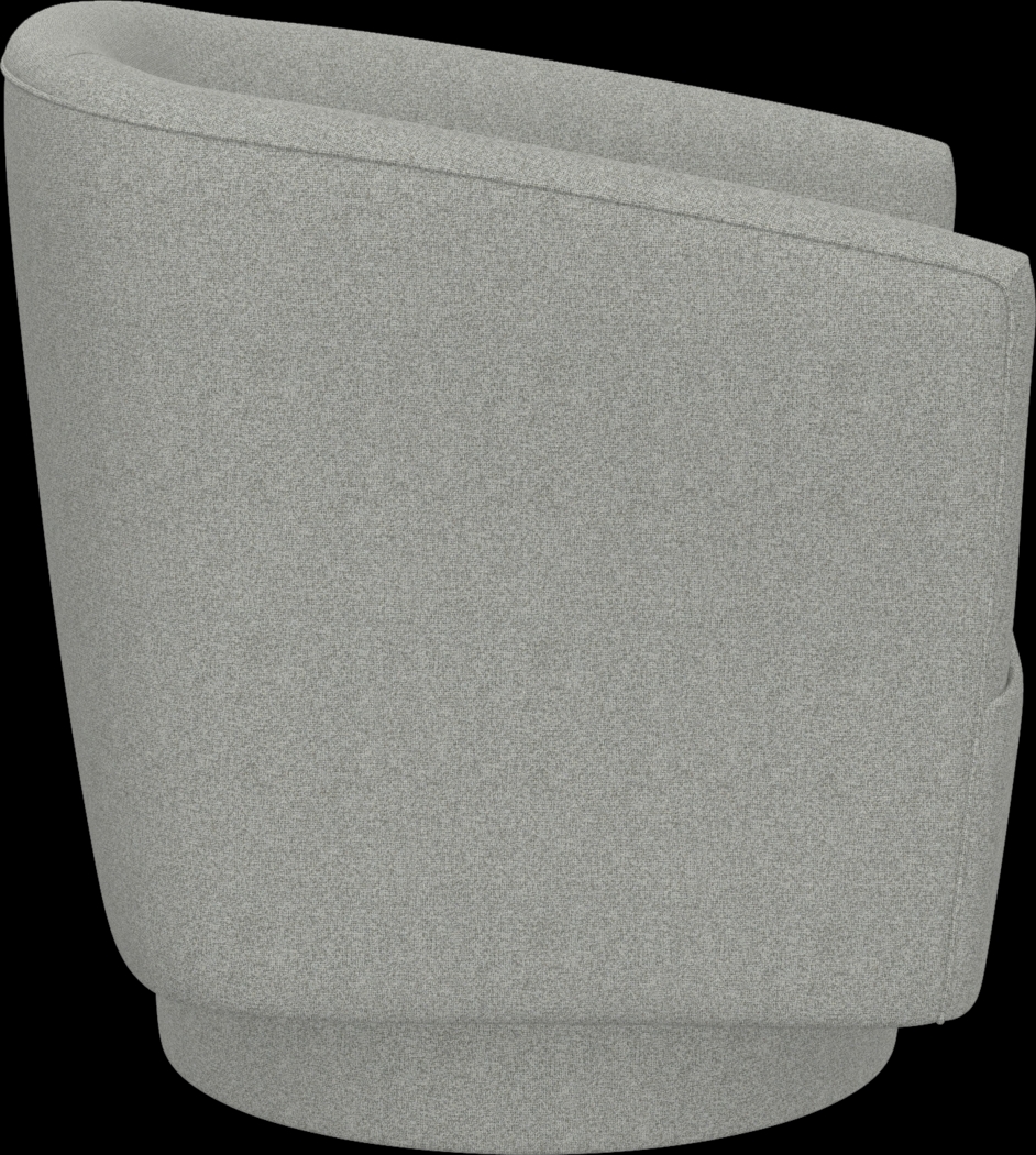 Lukirks Gray Swivel Accent Chair - Thumbnail - Image 4