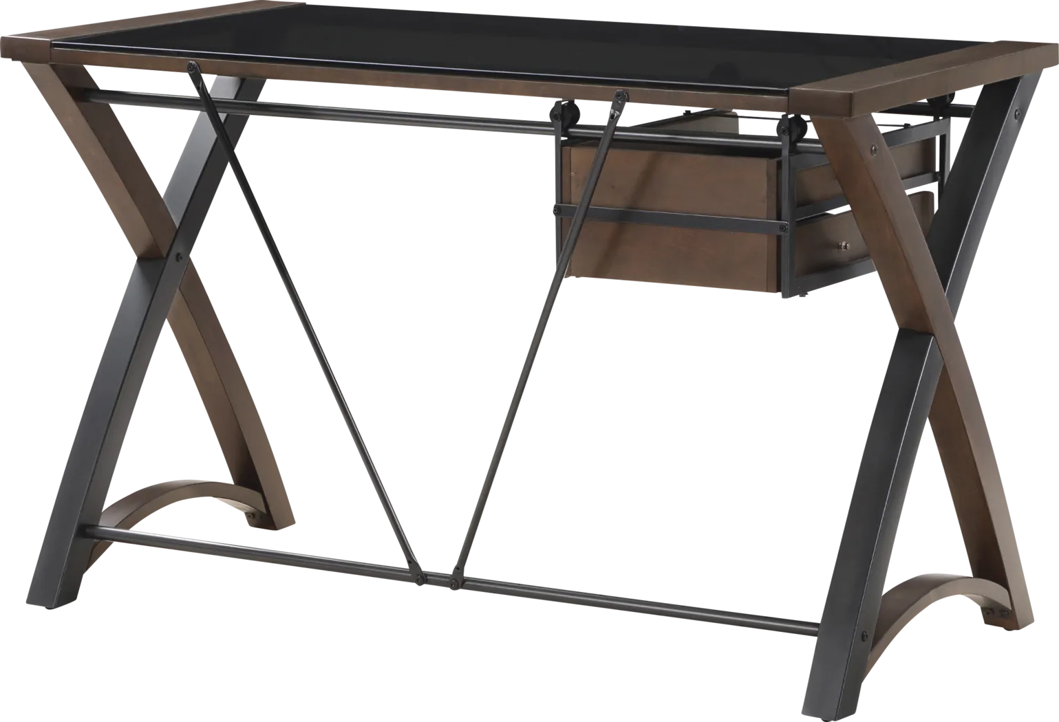 Lukusa Brown Storage Desk - Thumbnail - Image 3