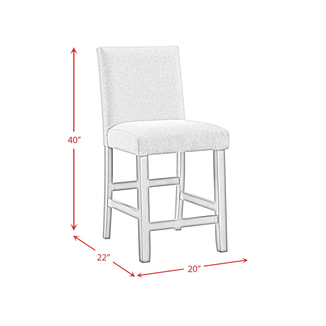 Lulama Gray Counter Height Stool, Set of 2 - Thumbnail - Image 5