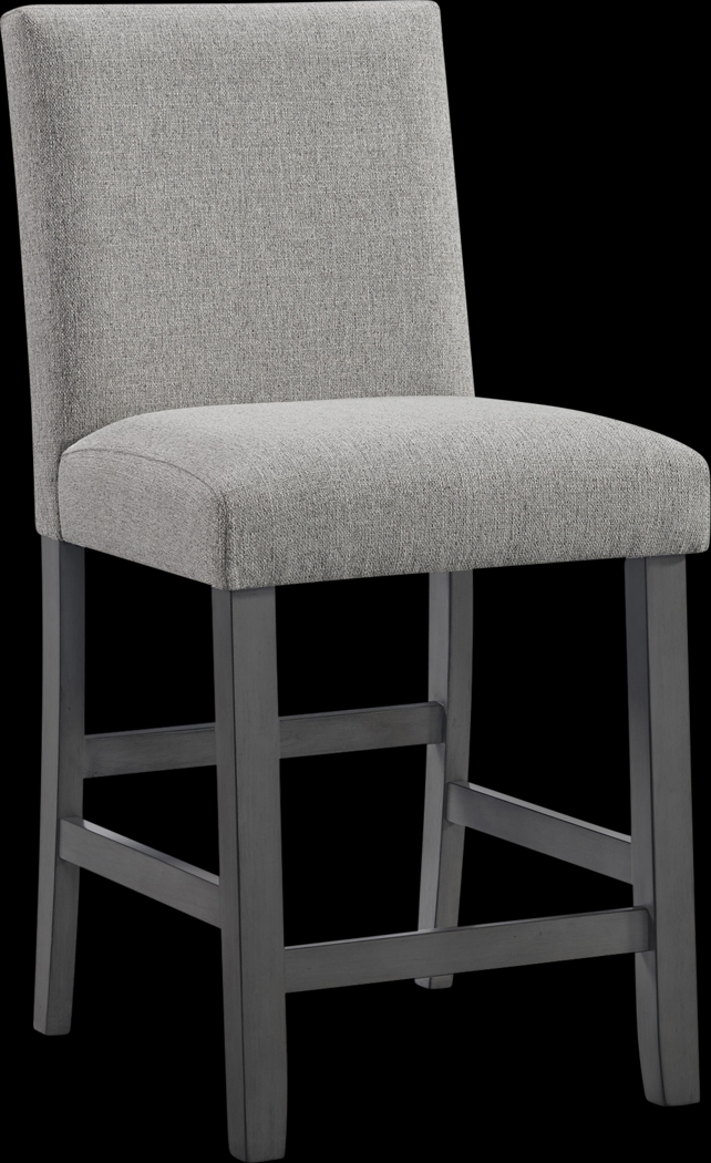 Lulama Gray Counter Height Stool, Set of 2 - Thumbnail - Image 1