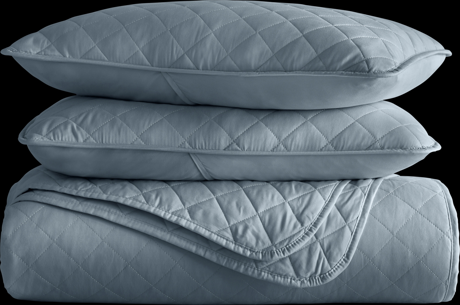 Lulldale Blue 2 Pc Twin Quilt Set - Thumbnail - Image 2