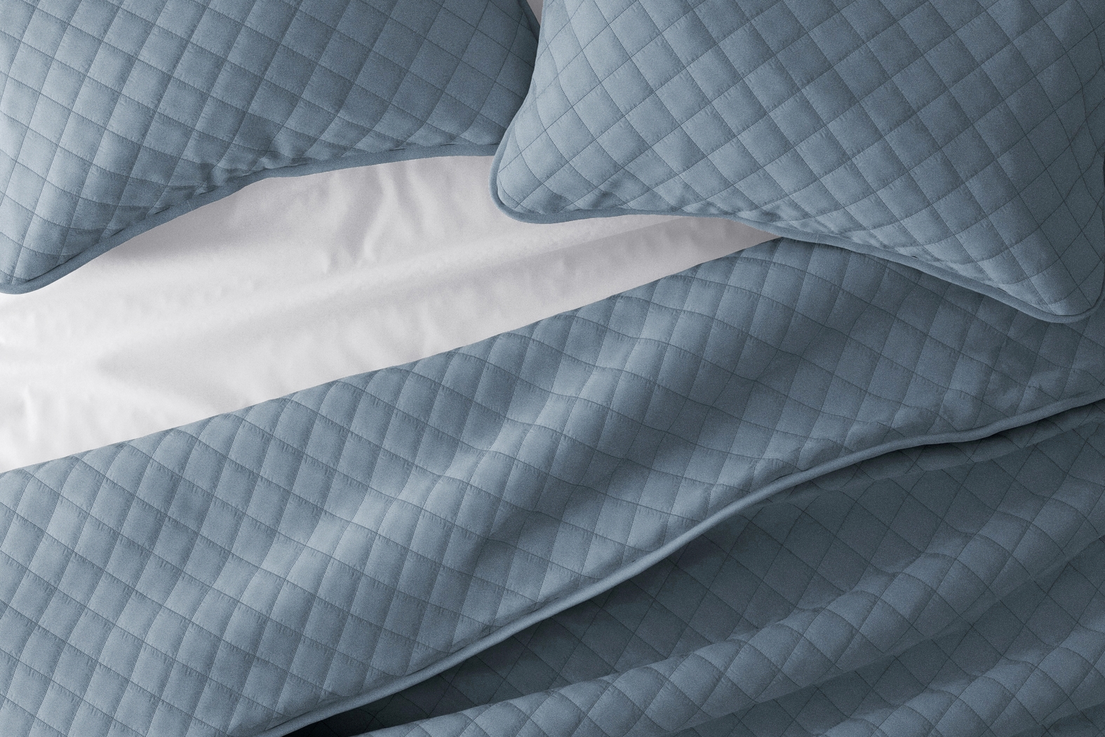 Lulldale Blue 3 Pc King Quilt Set - Thumbnail - Image 3