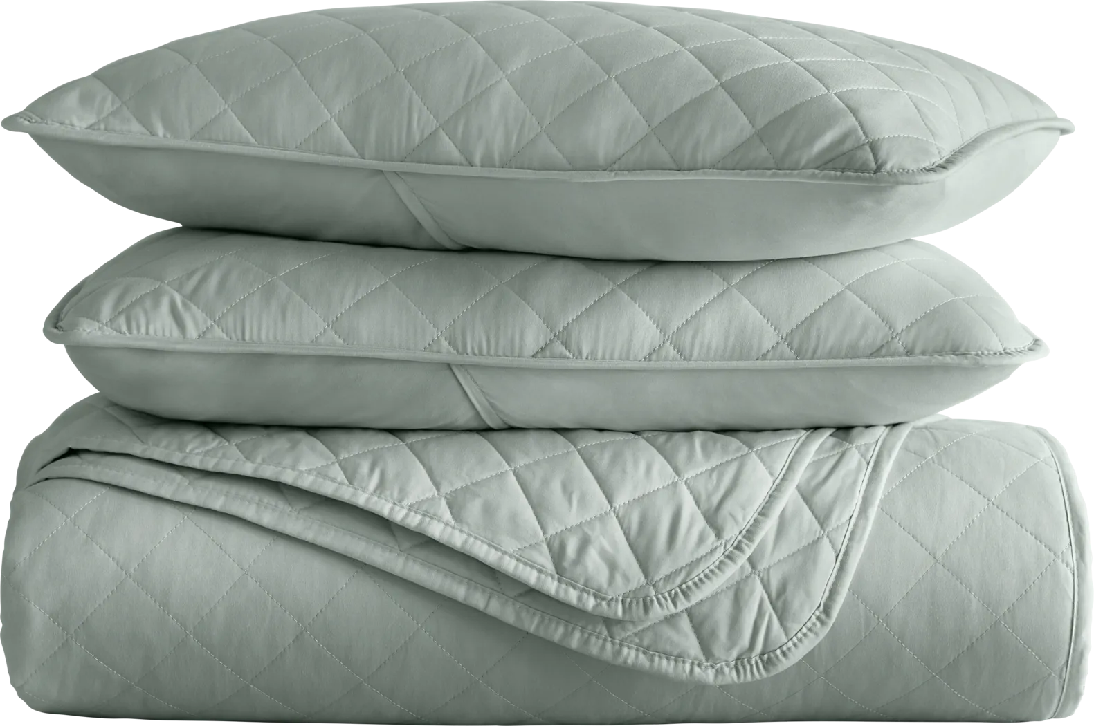 Lulldale Green 2 Pc Twin Quilt Set - Thumbnail - Image 2