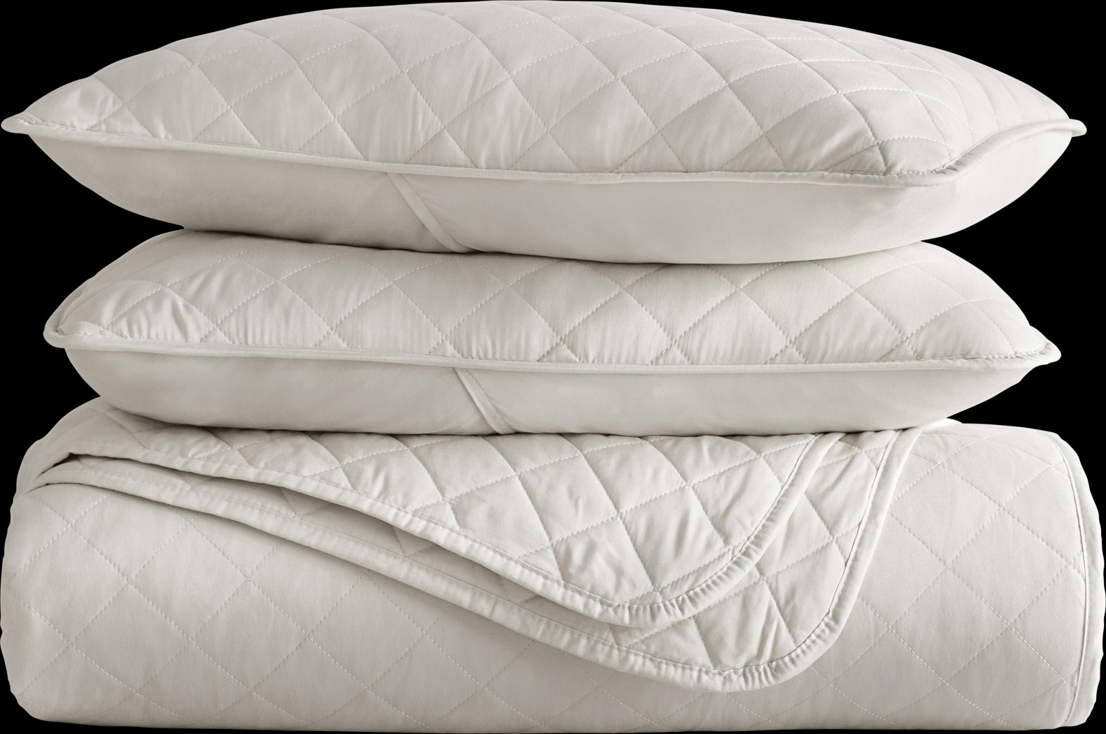 Lulldale Natural 3 Pc Queen Quilt Set - Thumbnail - Image 2