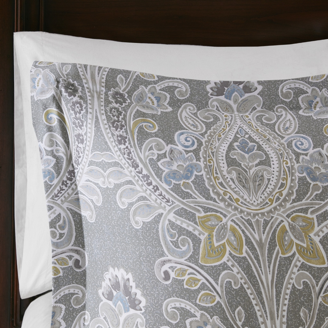 Lulon Gray 5 Pc Full/Queen Duvet Set - Thumbnail - Image 5