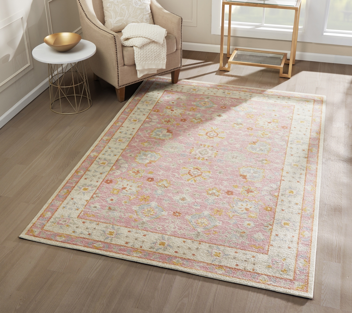 Luma Pink 5'3 x 7'6 Rug - Thumbnail - Image 2