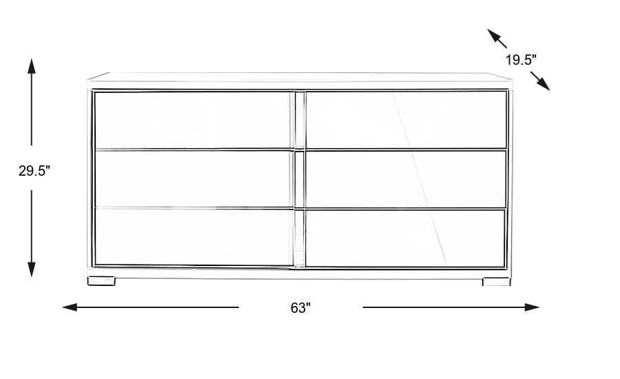 Dimension Image. Please refer to the Dimension Tab on this page for dimension details.
