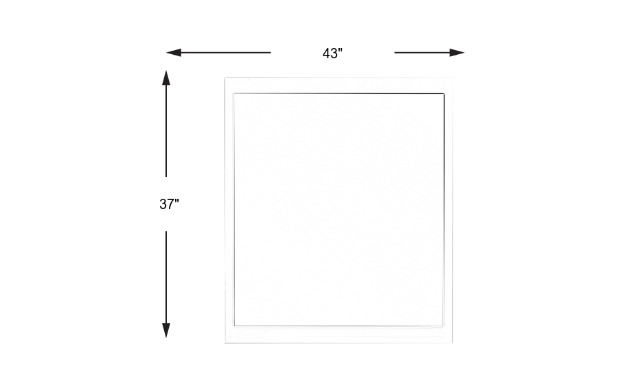 Dimension Image. Please refer to the Dimension Tab on this page for dimension details.