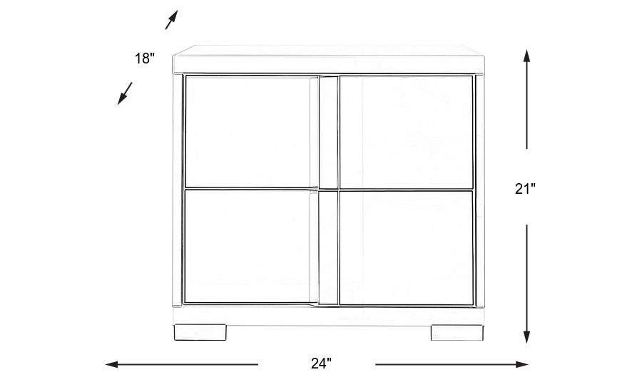 Dimension Image. Please refer to the Dimension Tab on this page for dimension details.