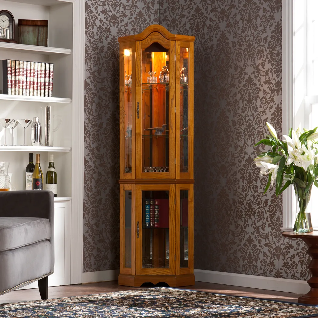 Lumside Brown Curio Cabinet - Thumbnail - Image 2