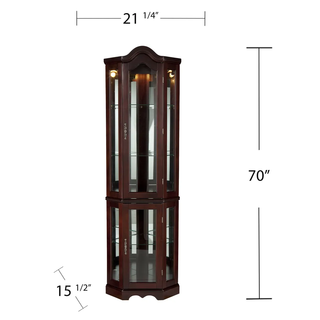 Lumside Mahograny Curio Cabinet - Thumbnail - Image 4