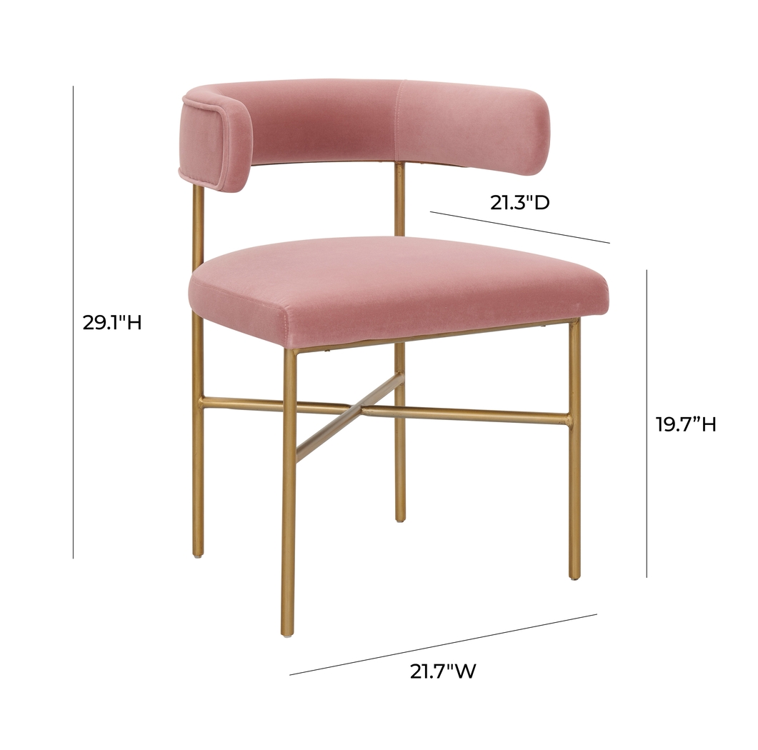 Luna Ann Blush Dining Chair - Thumbnail - Image 7