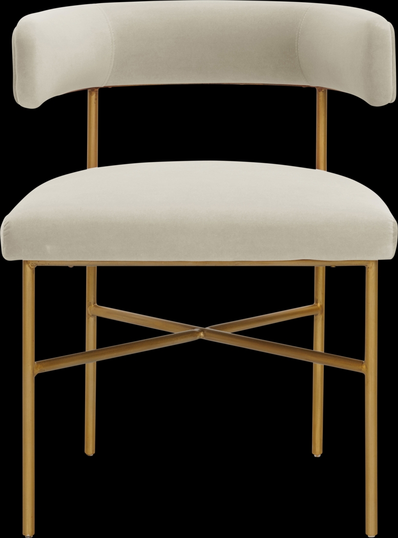 Luna Ann Cream Dining Chair - Thumbnail - Image 2