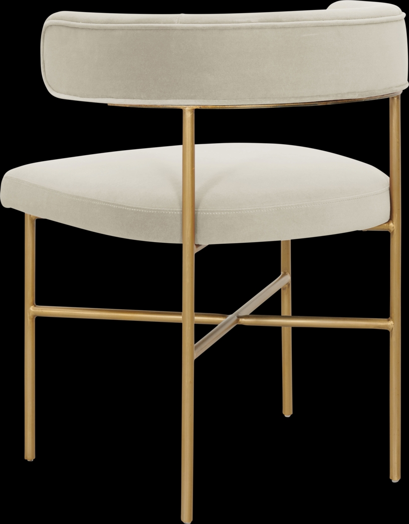 Luna Ann Cream Dining Chair - Thumbnail - Image 3
