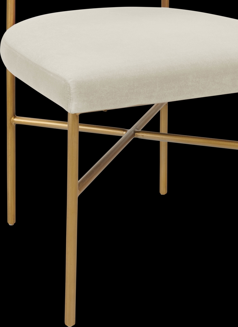 Luna Ann Cream Dining Chair - Thumbnail - Image 4