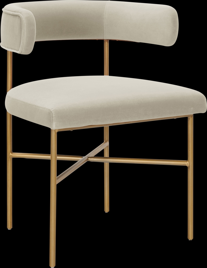 Luna Ann Cream Dining Chair - Thumbnail - Image 1