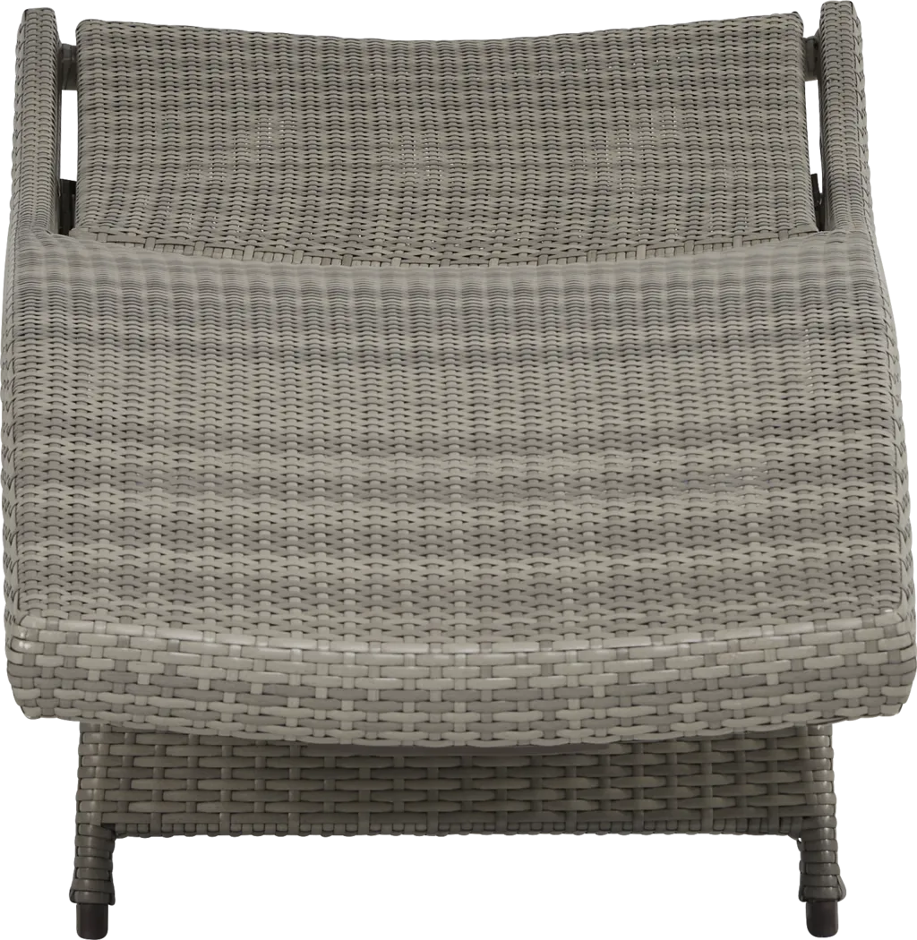 Luna Lake Gray Outdoor Chaise - Thumbnail - Image 4