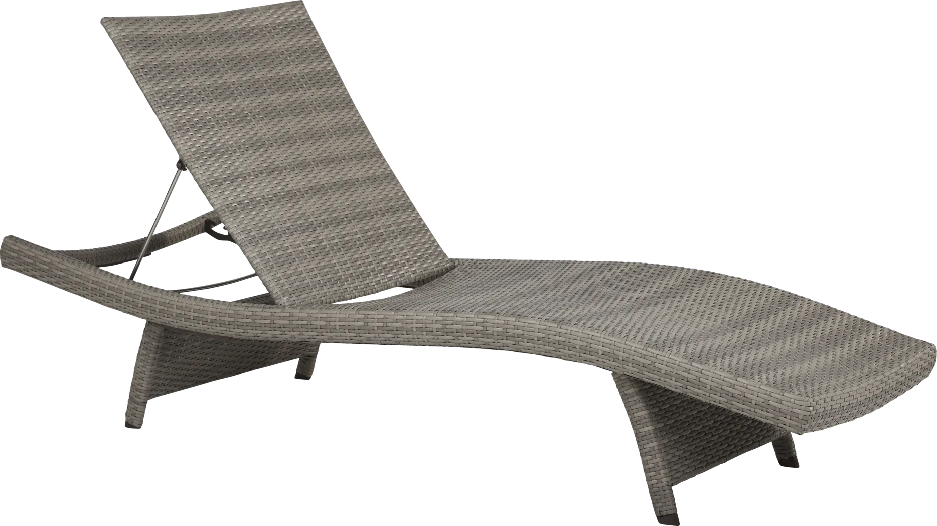 Luna Lake Gray Outdoor Chaise - Thumbnail - Image 1