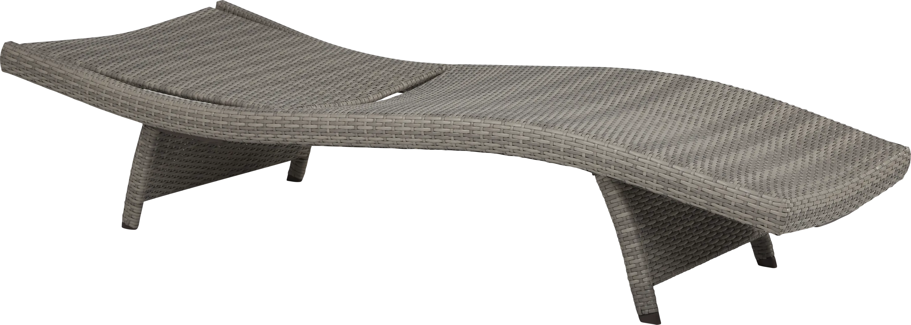 Luna Lake Gray Outdoor Chaises, Set of 2 - Thumbnail - Image 3