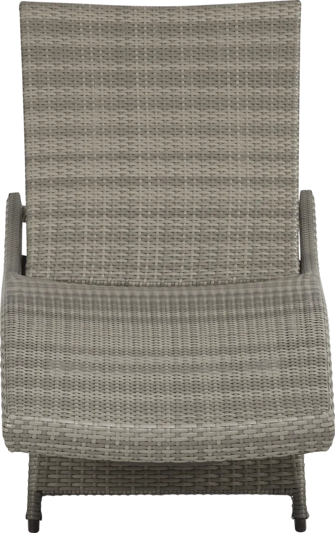 Luna Lake Gray Outdoor Chaises, Set of 2 - Thumbnail - Image 4