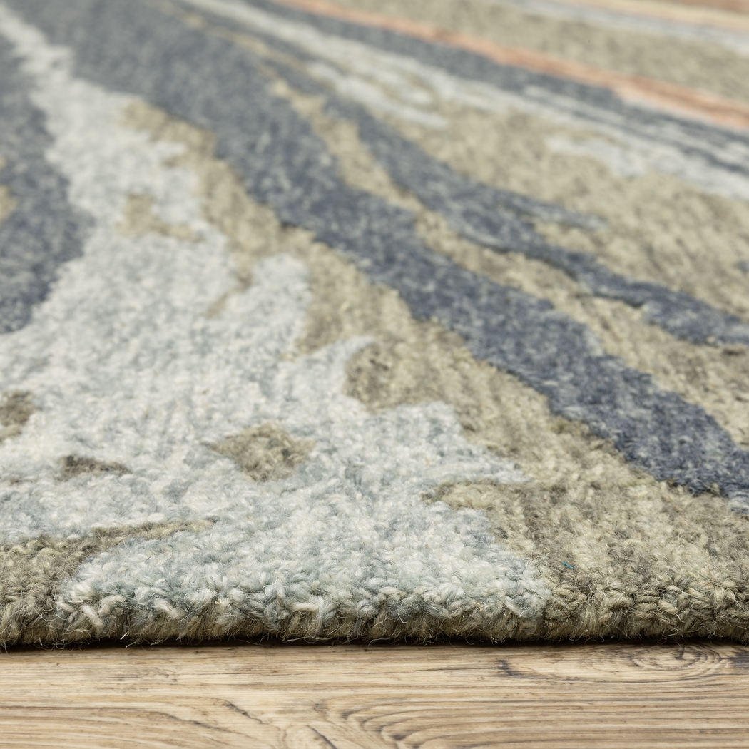 Lunabell Blue 2'6 x 8' Rug - Thumbnail - Image 6