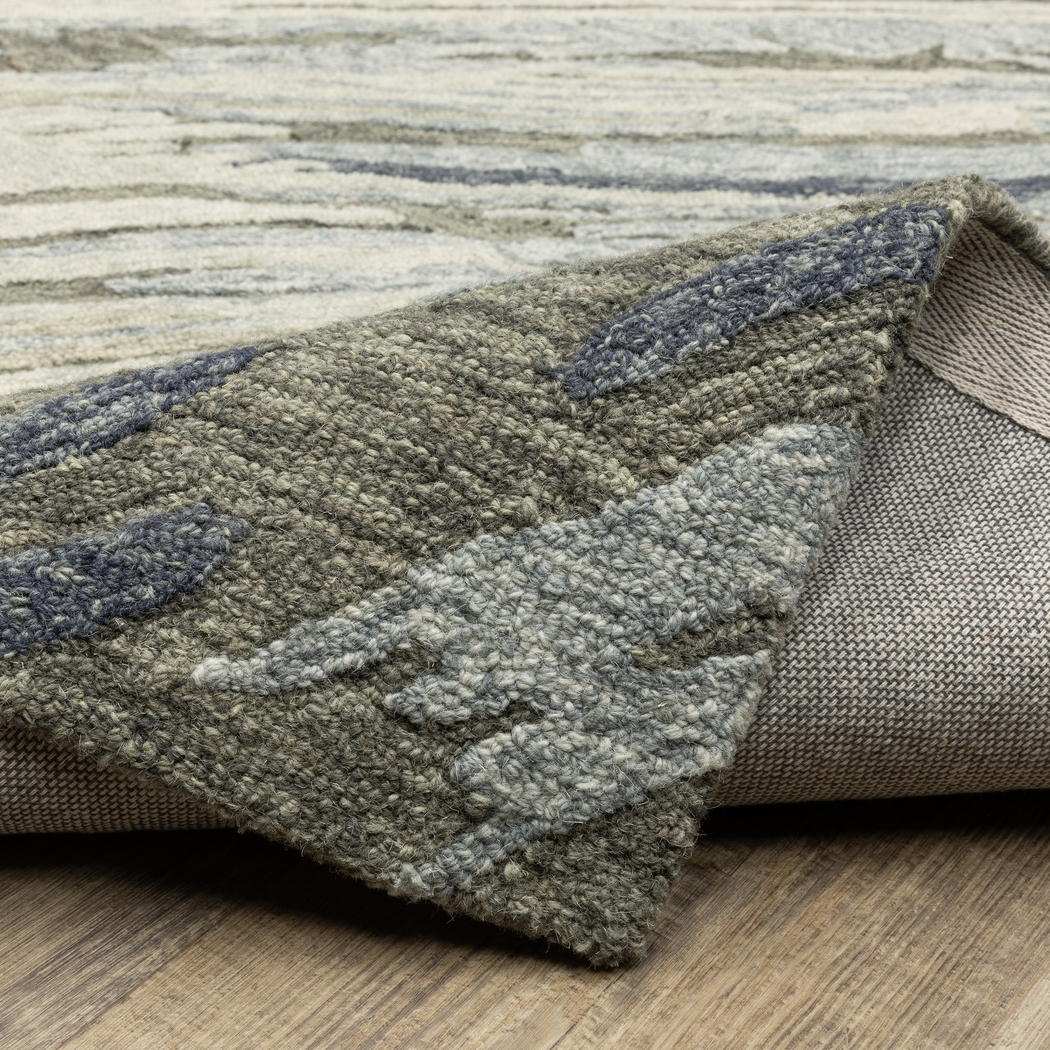 Lunabell Blue 2'6 x 8' Rug - Thumbnail - Image 8